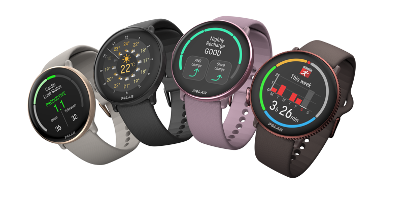 modèles et couleurs disponibles pour montres Polar